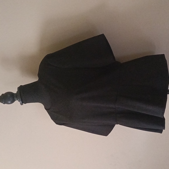 NWOT Simply Vera Vera Wang Black Elbow Sleeve Peplum Top Size XL - Picture 3 of 5